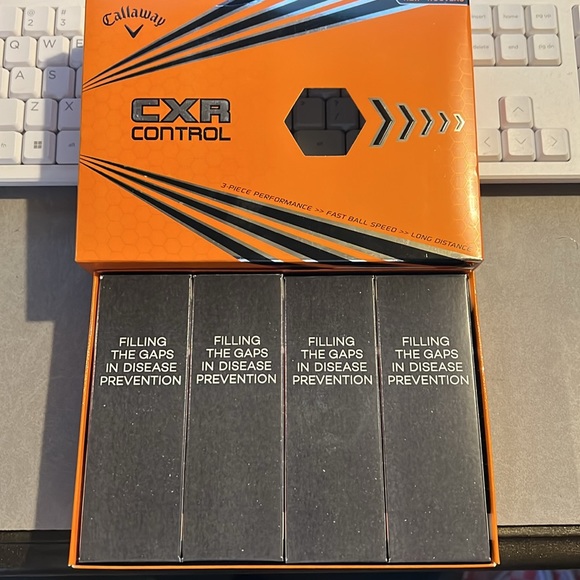 Callaway CXR Control 12 pack gold balls BRAND NEW! - Picture 3 of 6